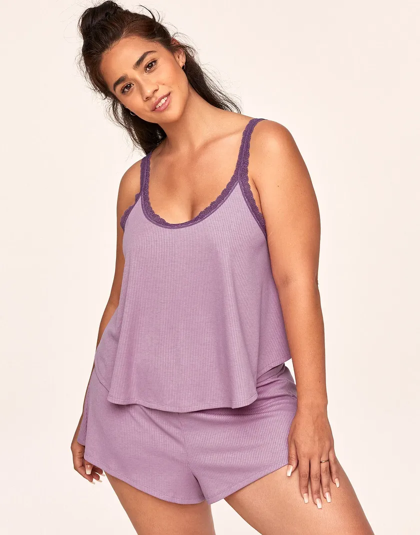 Cailey Medium Purple Plus sleepwear bundle Model 2