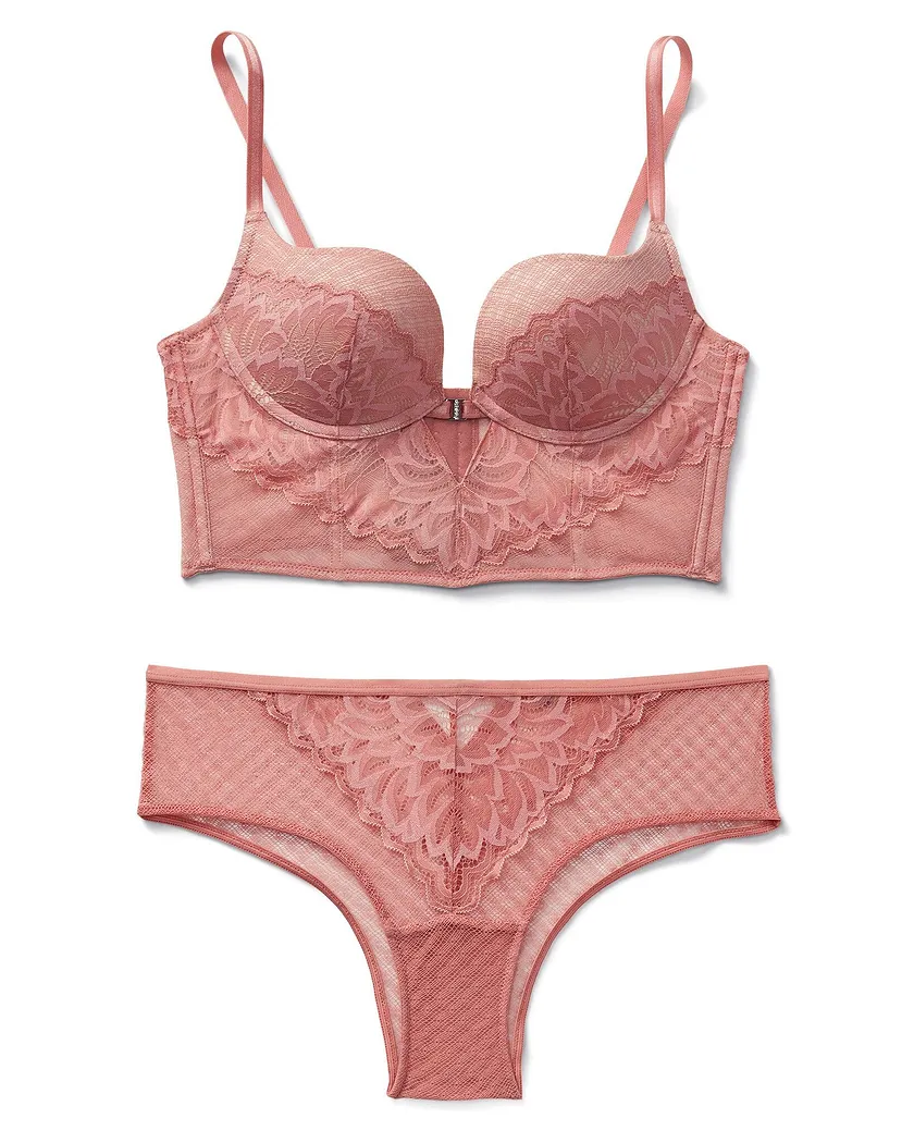 Camilla Medium Pink 2 Push Up bra bundle Still 2