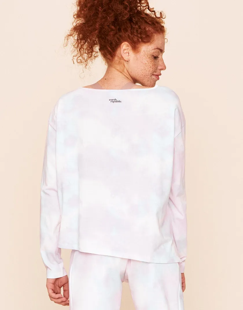 Robin Top Tie Dye Pink activewear bundle Model 4