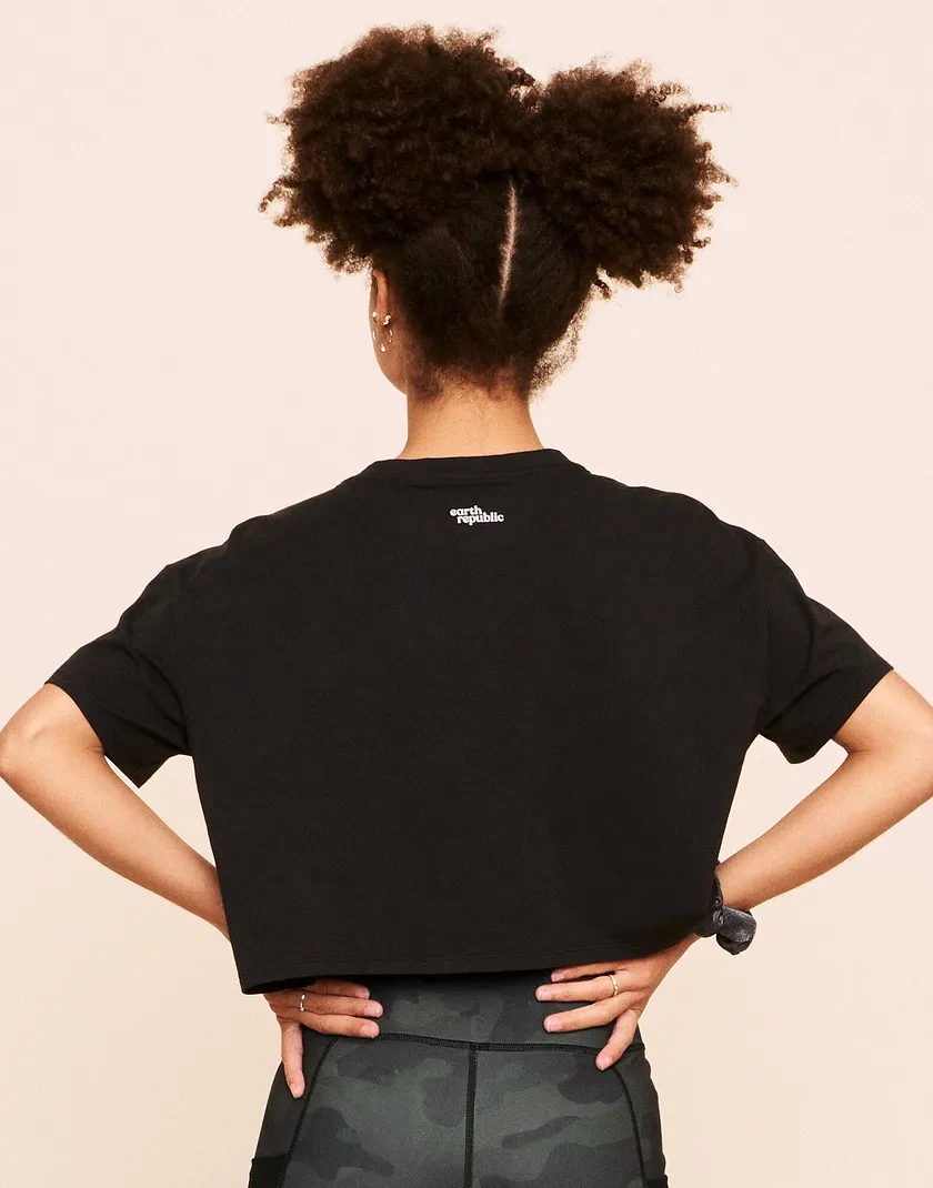 Austyn Top Black activewear bundle Model 4