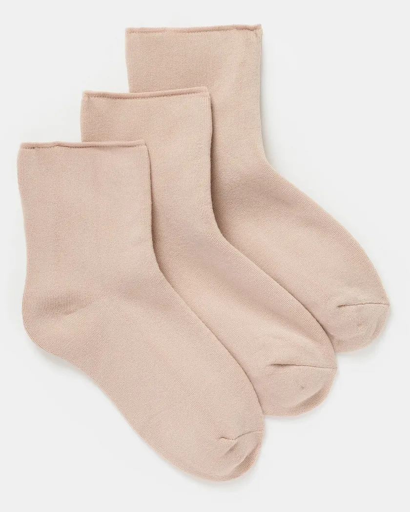 3-Pack Claire Core Light Beige legwear pack Still 2