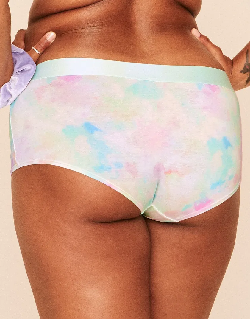 Harper Cotton Shortie Tie Dye Blue Plus panty bundle Model 1