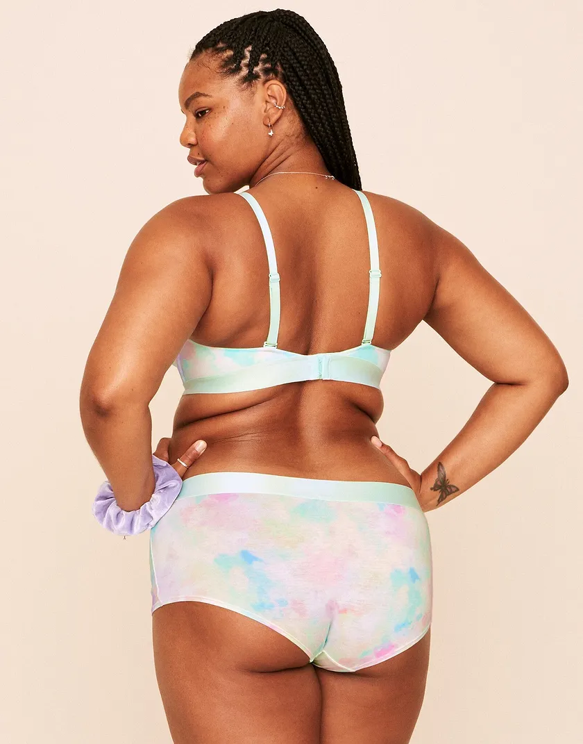Harper Cotton Shortie Tie Dye Blue Plus panty bundle Model 6