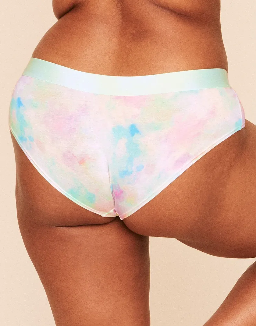 Hayden Cotton Hipster Tie Dye Blue Plus panty bundle Model 1