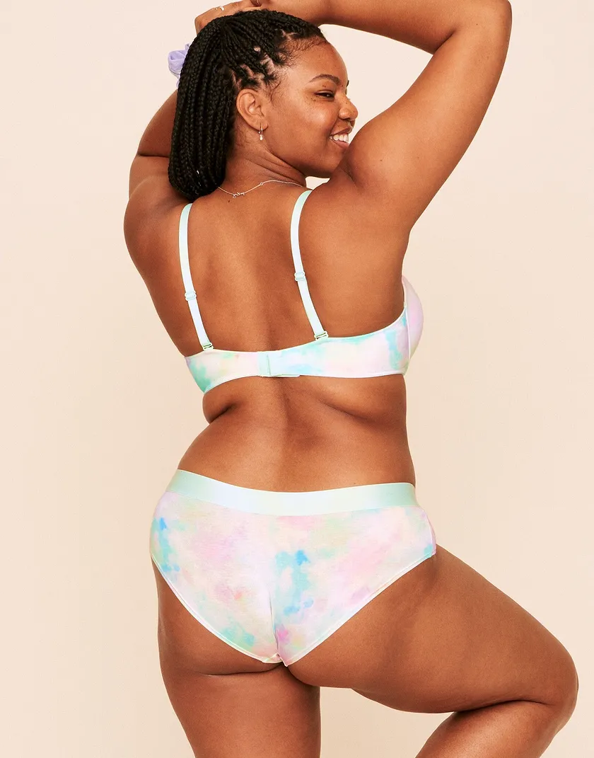 Hayden Cotton Hipster Tie Dye Blue Plus panty bundle Model 6