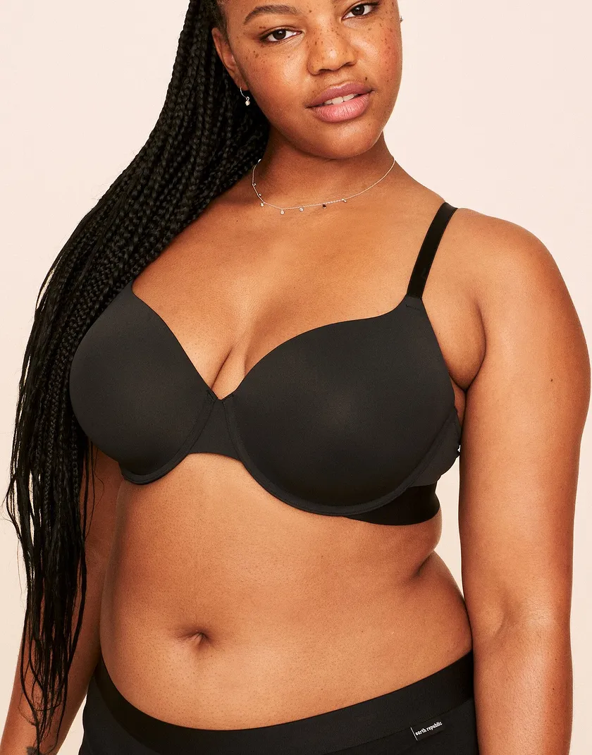 Jaliyah Lightly Lined Bra Black Plus Lined bra bundle Model 2