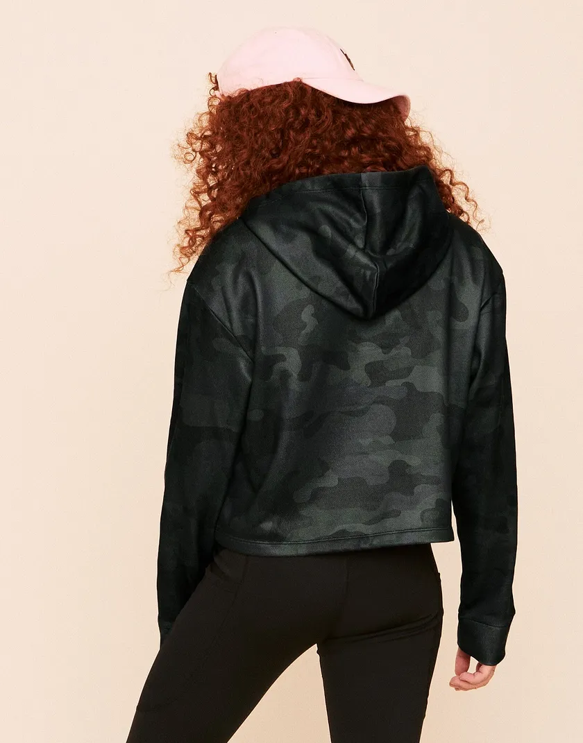 Myah Escape Luxe Hoodie Novelty Green activewear bundle Model 4