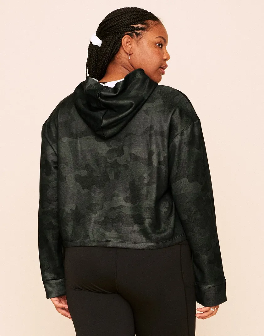 Myah Escape Luxe Hoodie Novelty Green Plus activewear bundle Model 5