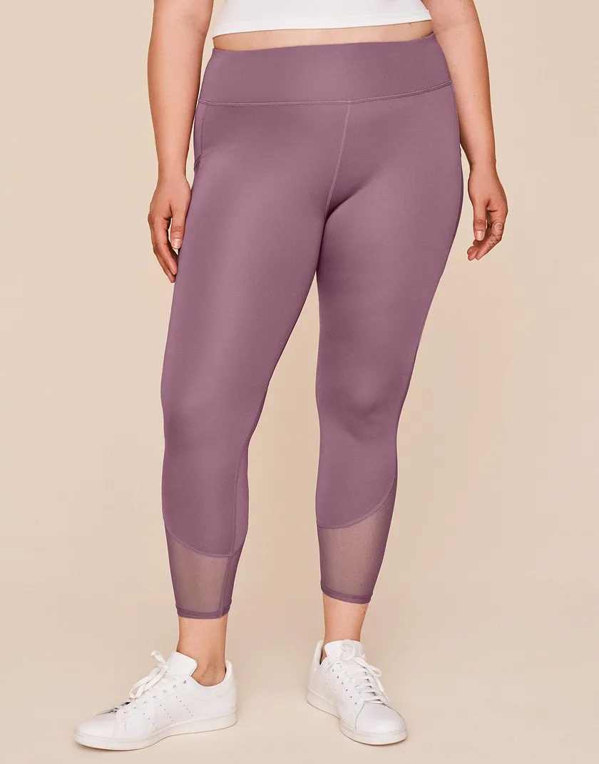 Ava Legging Dark Purple Plus activewear bundle Model 2