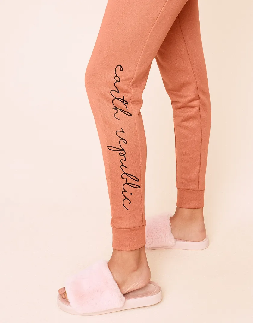 Shawn Jogger Pant Placement Pink activewear bundle Model 4