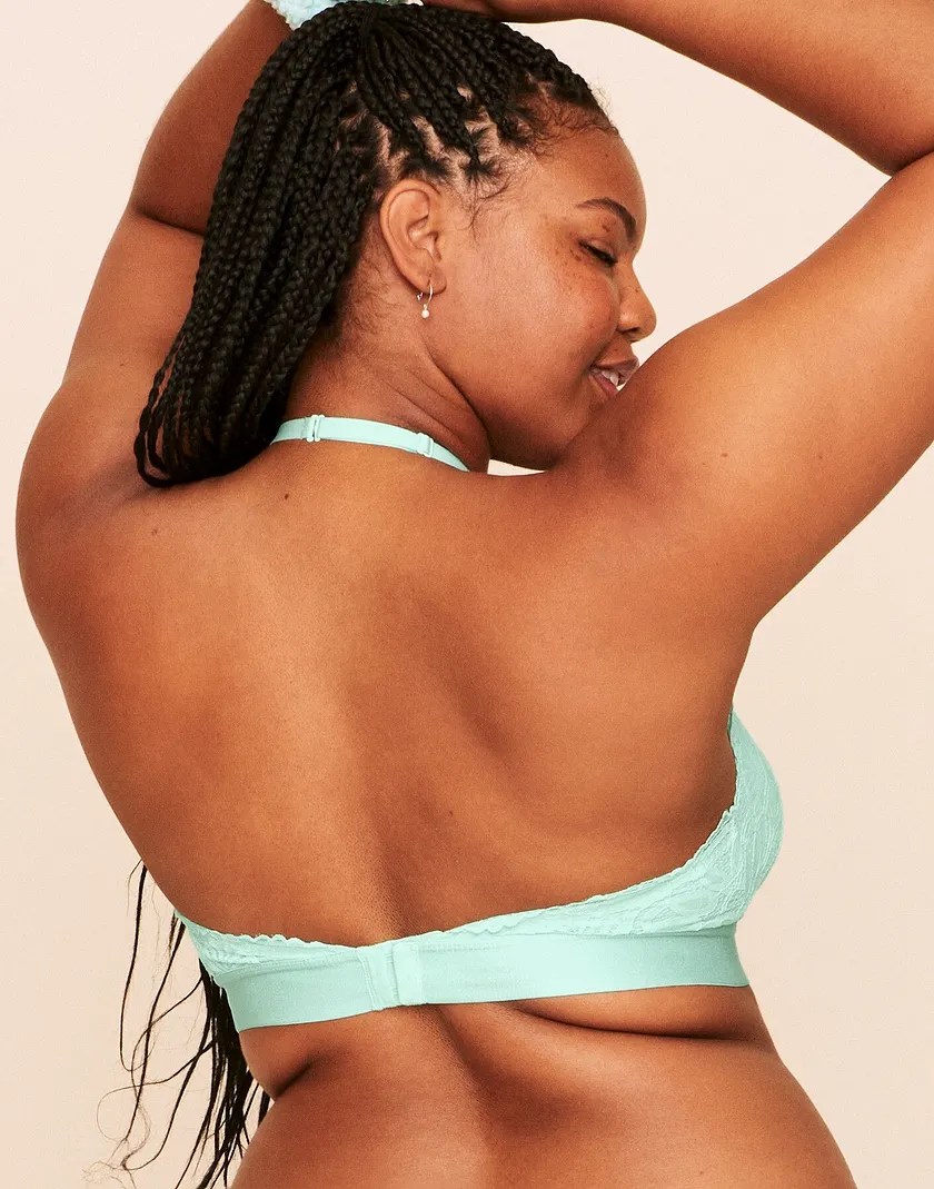Rylan Halter Bralette Light Green Plus Lined bra bundle Model 5