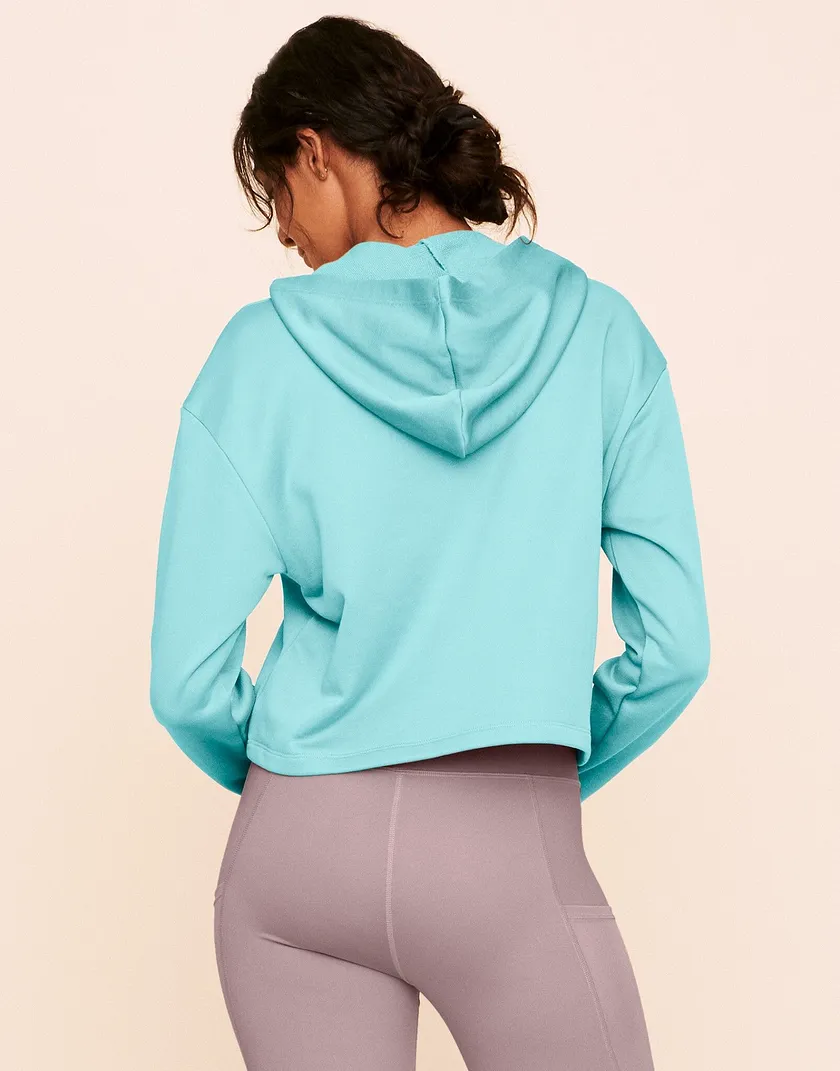 Myah Escape Luxe Hoodie Medium Blue activewear bundle Model 6