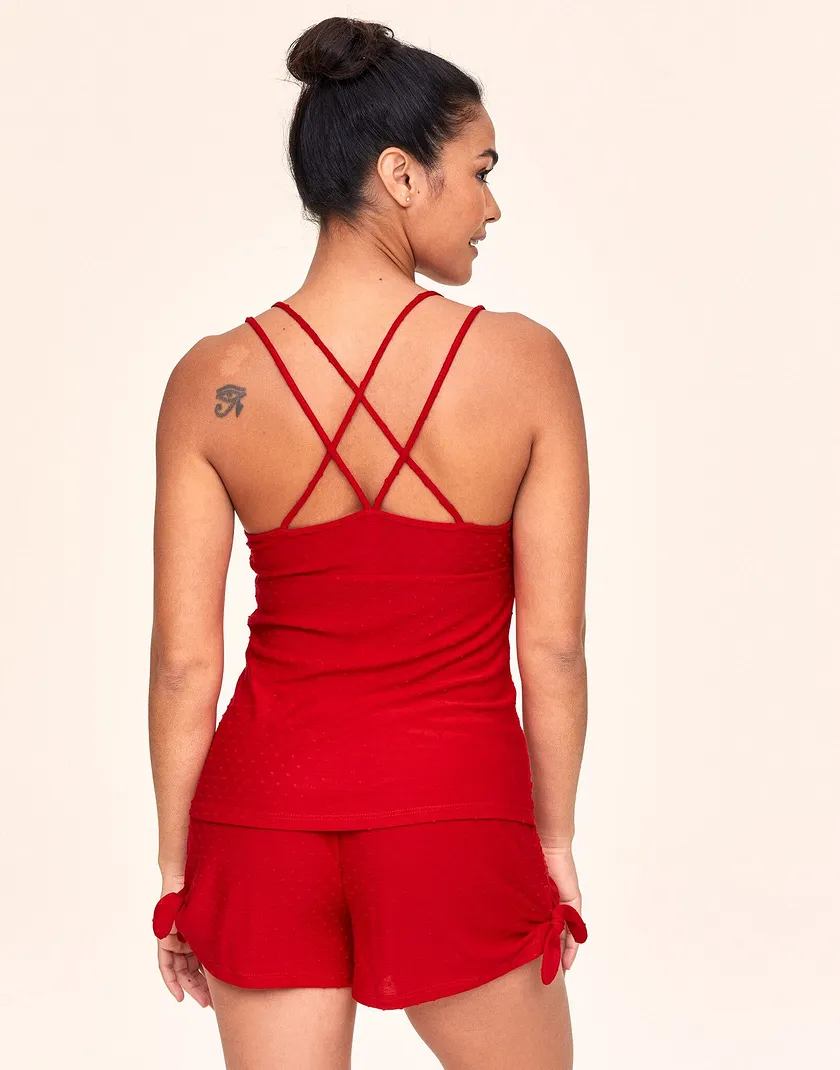 Faye Dark Red sleepwear bundle Model 4
