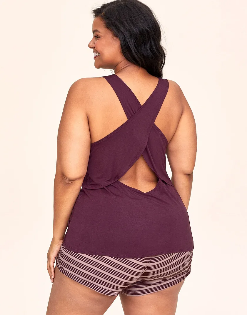 Lois Dark Purple Plus sleepwear bundle Model 5