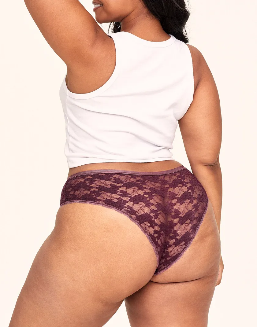 Deirdre Cheeky Dark Purple Plus panty bundle Model 2