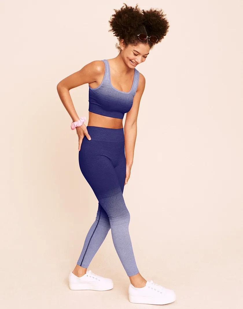 Lilah Ombre Full Legging Blue activewear bundle Model 6