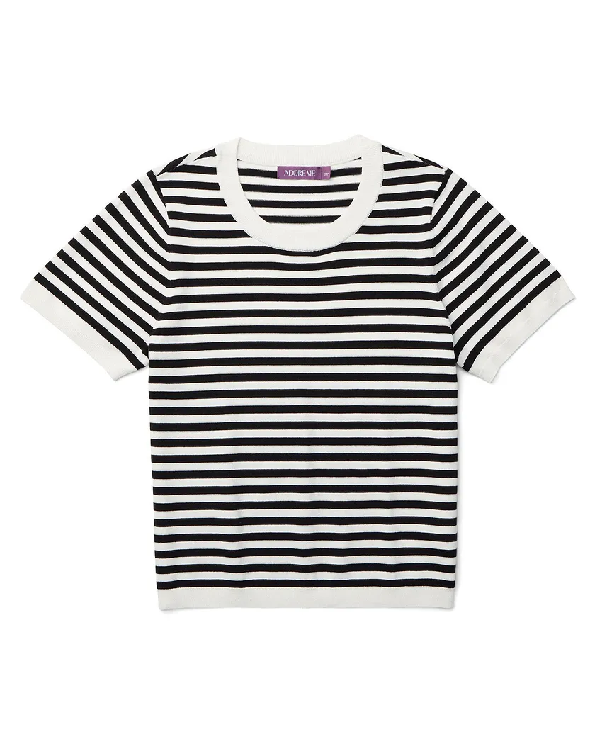 Princeton Sweater Stripe White tops bundle Still 3
