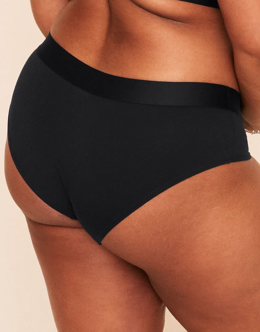 Hayden Cotton Hipster Black Plus panty bundle Model 1