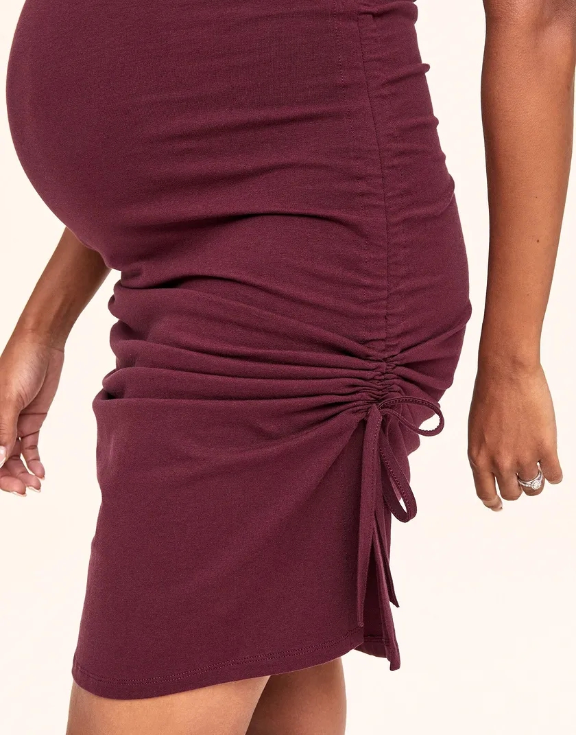 Nursing Slip Dress Purple sleepwear bundle Model 5