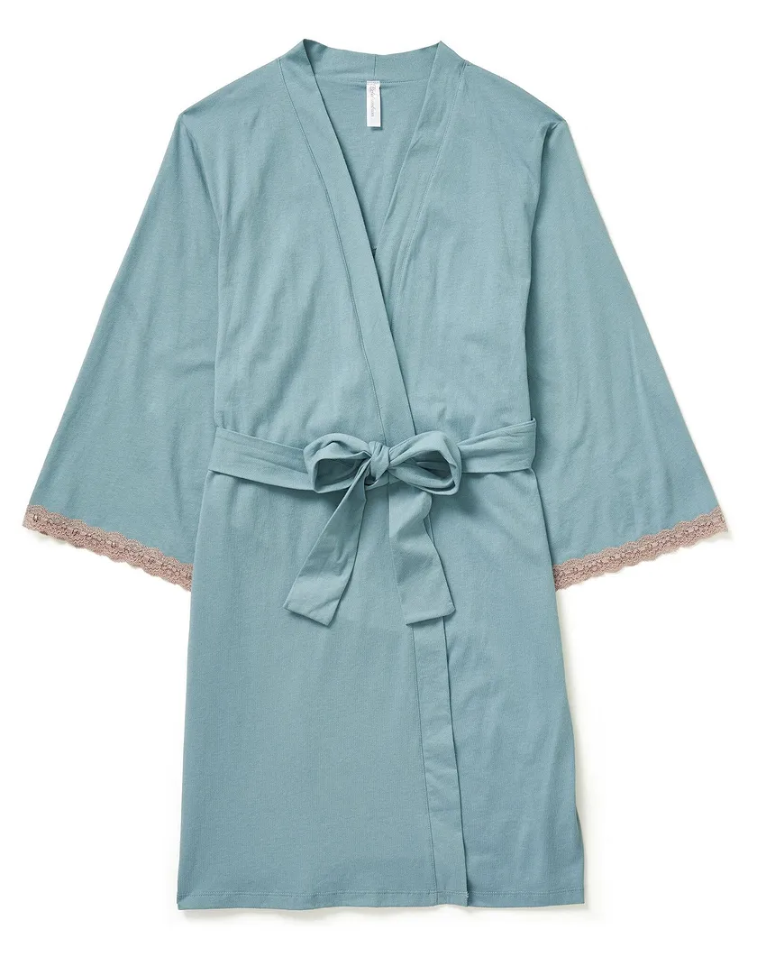 Plume Robe Medium Blue sleepwear bundle Still 2