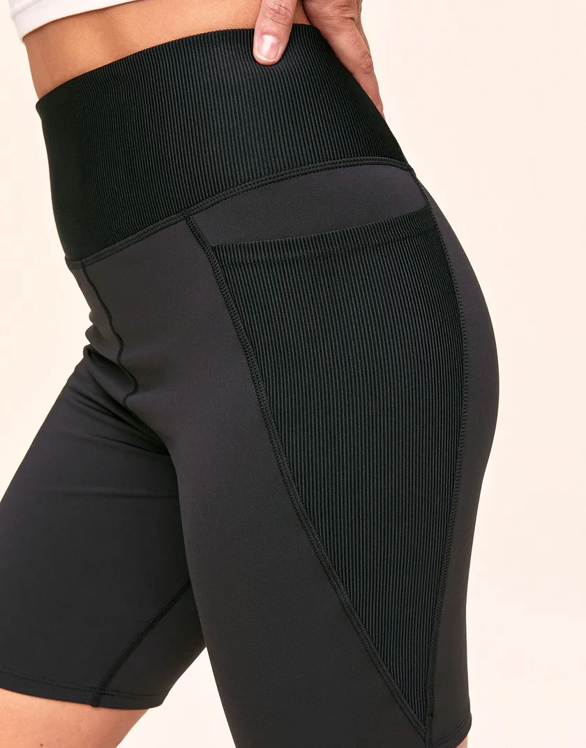 Bailey Brushed Biker Short Black activewear bundle Model 5