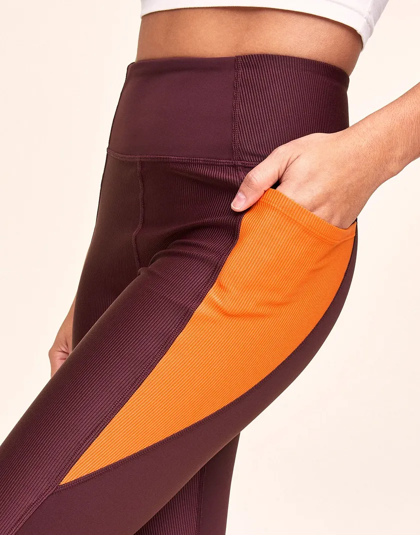 Bailey Brushed Crop Red activewear bundle Model 4