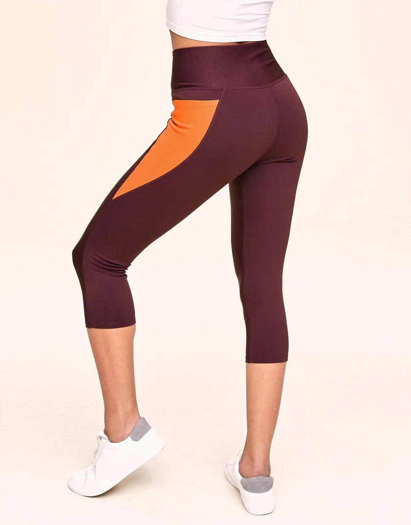 Bailey Brushed Crop Red activewear bundle Model 6