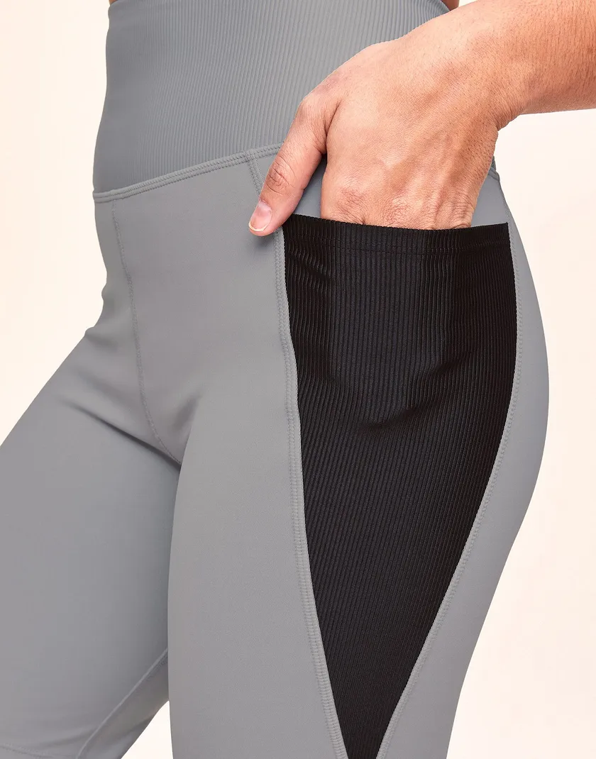 Bailey Brushed Biker Short Gray activewear bundle Model 4