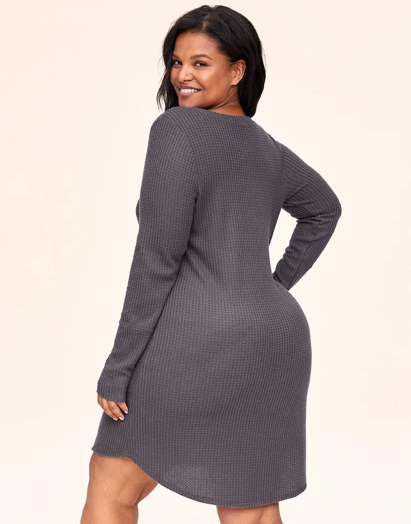 Leidy Dark Gray Plus Unlined sleepwear bundle Model 4