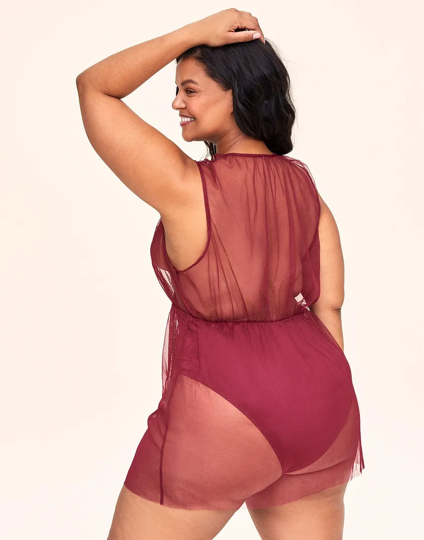 Lismore Dark Red Plus Unlined lingerie bundle Model 3
