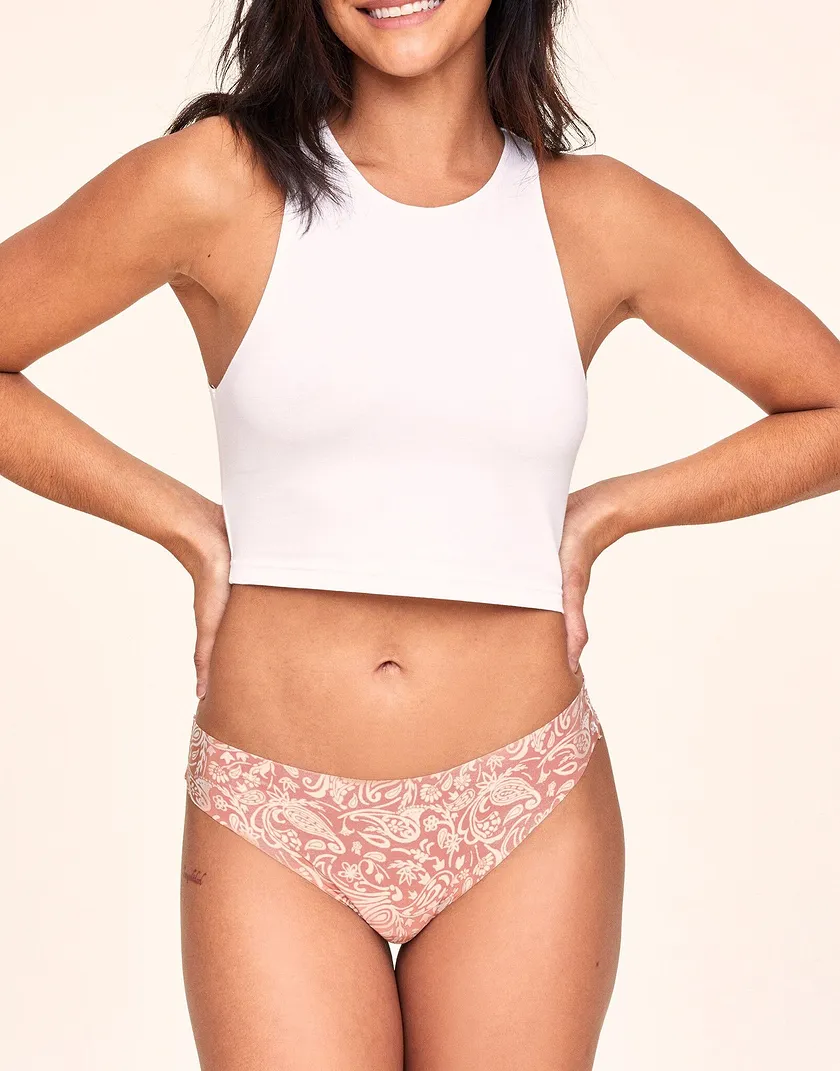 Annie Thong Paisley Nude panty bundle Model 4