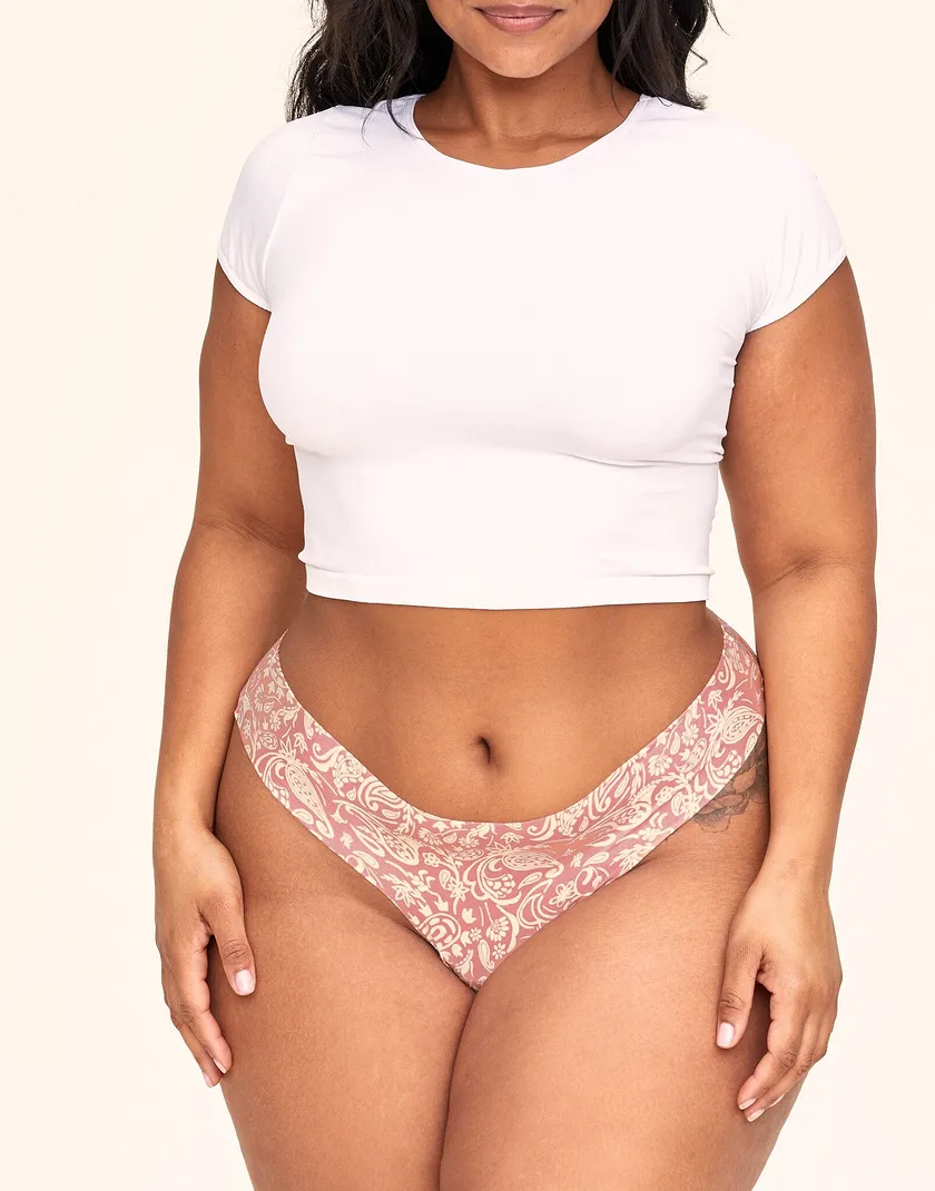 Annie Thong Paisley Nude Plus panty bundle Model 5
