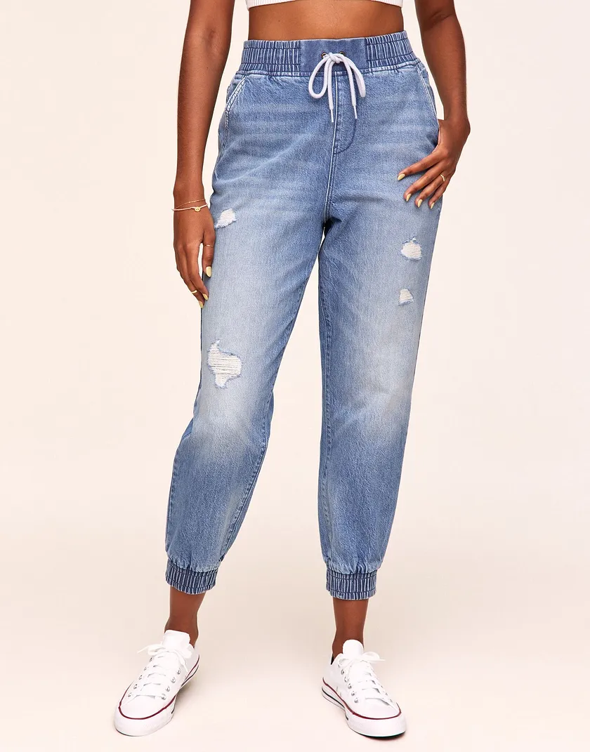 Jada Jogger Dark Blue legwear bundle Model 1