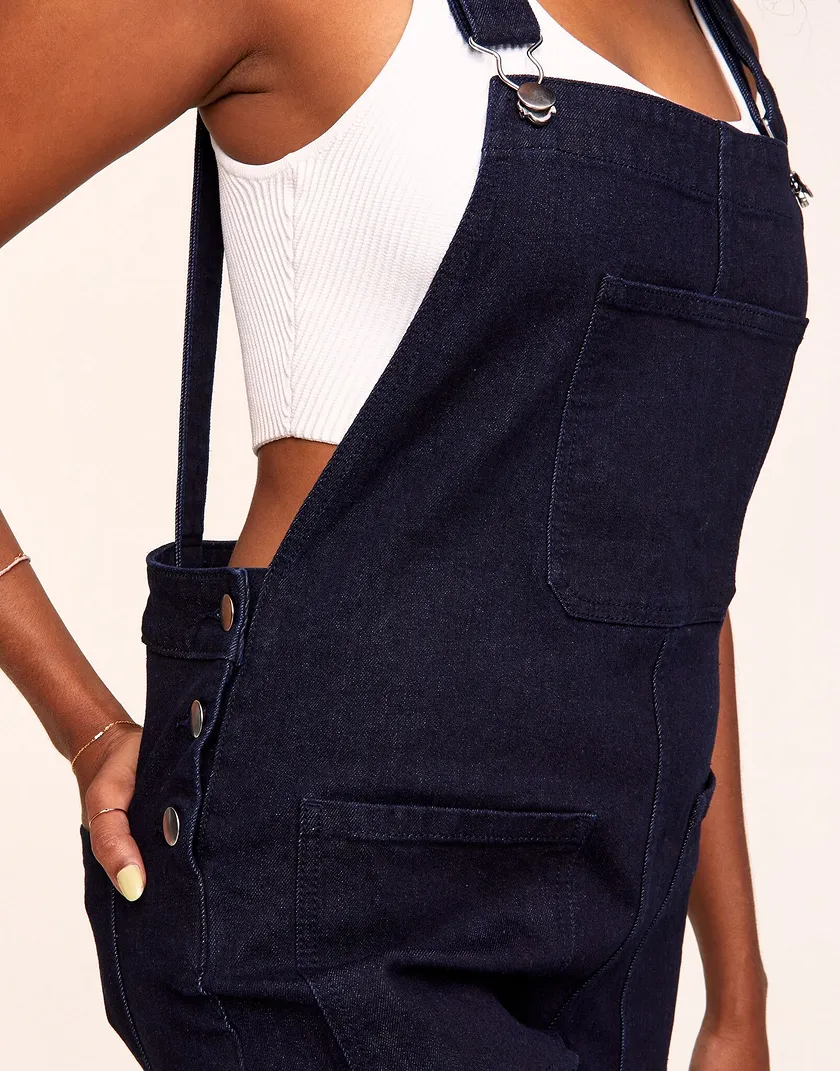 Jasmine Jumpsuit Dark Blue legwear bundle Model 4