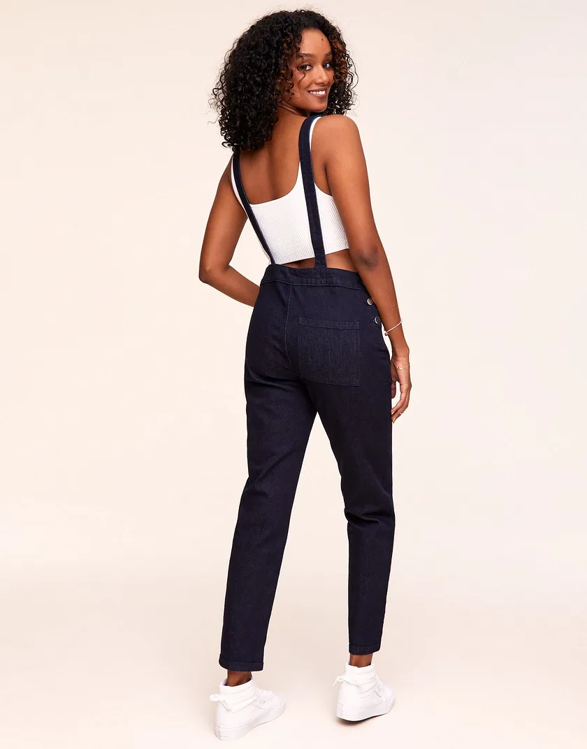 Jasmine Jumpsuit Dark Blue legwear bundle Model 6
