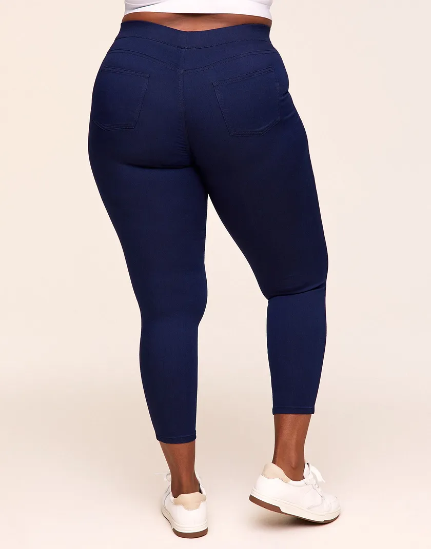 Jordyn Dark Blue Plus legwear bundle Model 6