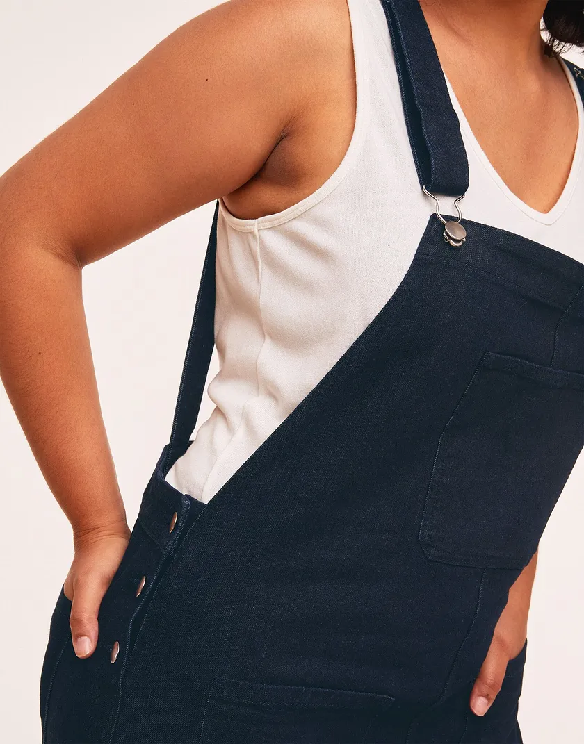 Jasmine Jumpsuit Dark Blue Plus legwear bundle Model 5