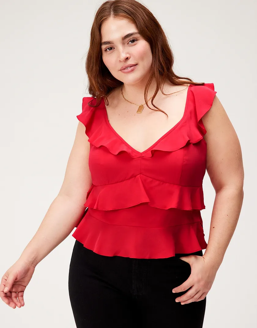 Bay Lake Cami Red Plus tops bundle Model 2