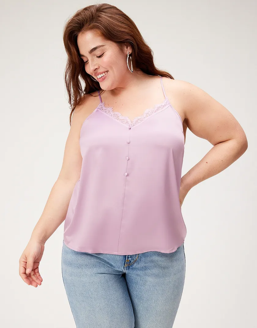 Bay Harbor Islands Cami Medium Purple Plus tops bundle Model 1