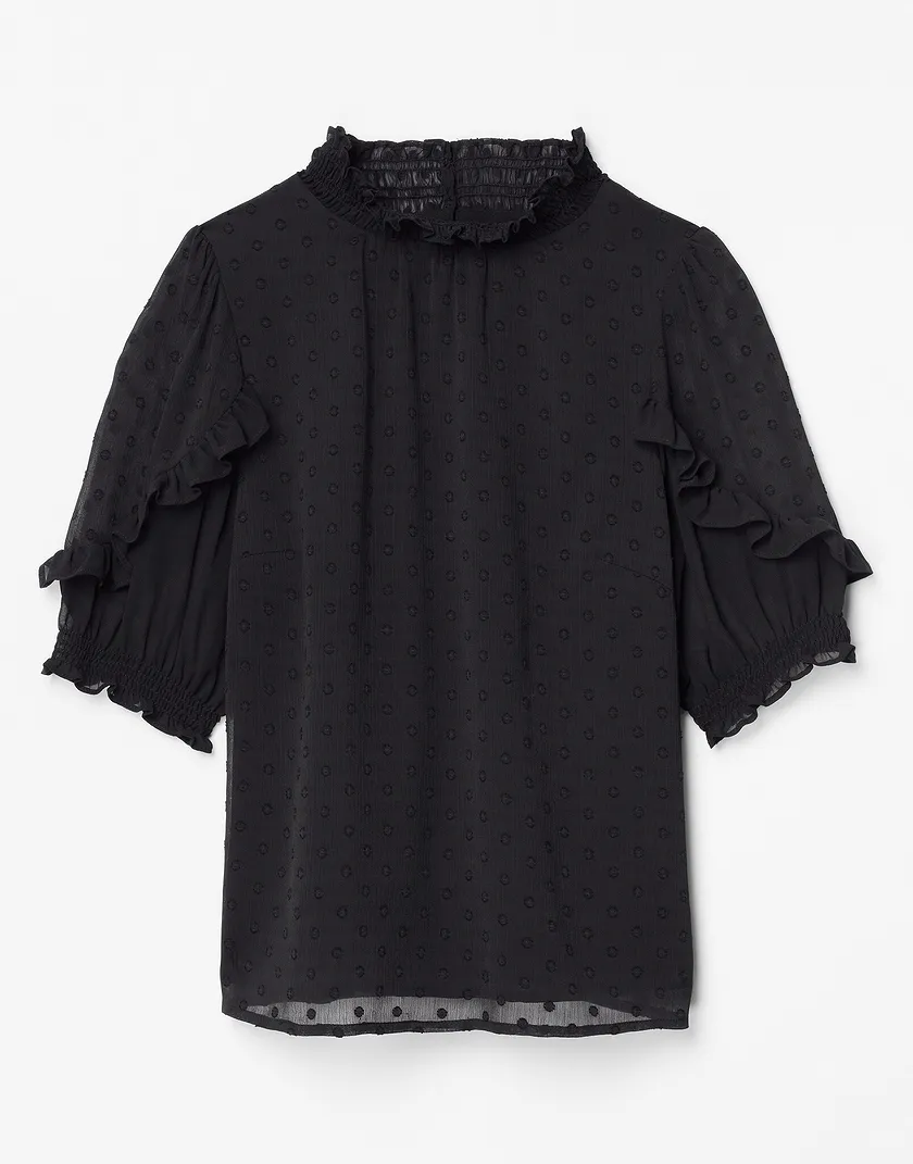 Nina Top Black shirts & blouses bundle Still 3