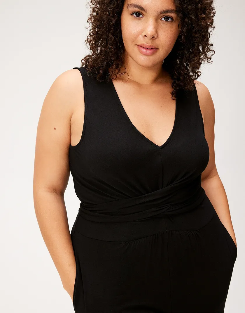 Megan Jumpsuit Black Plus jumpsuits bundle Model 5
