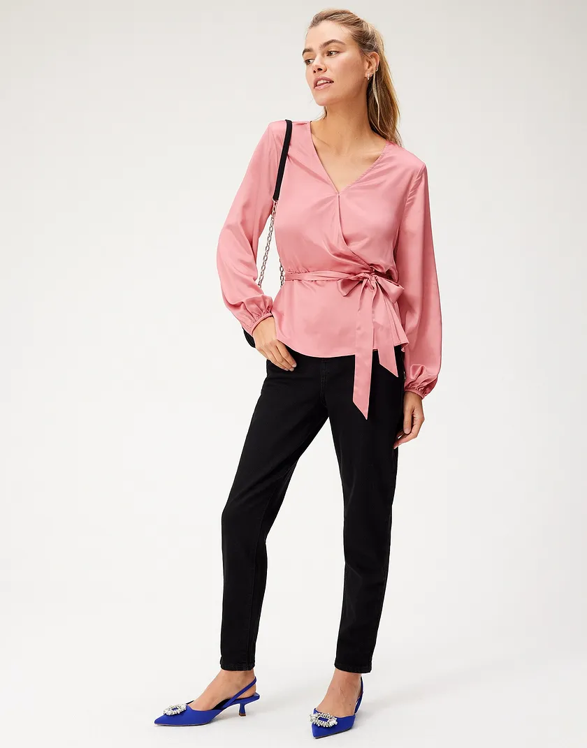 Rosabel Top Medium Pink tops bundle Model 4