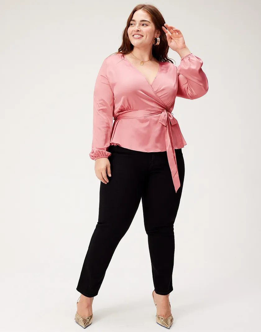Rosabel Top Medium Pink Plus tops bundle Model 5