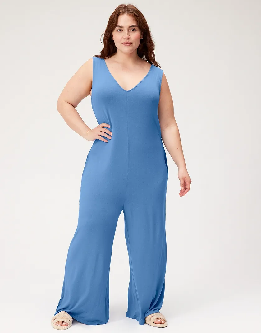 Renee Jumpsuit Dark Blue Plus jumpsuits bundle Model 2