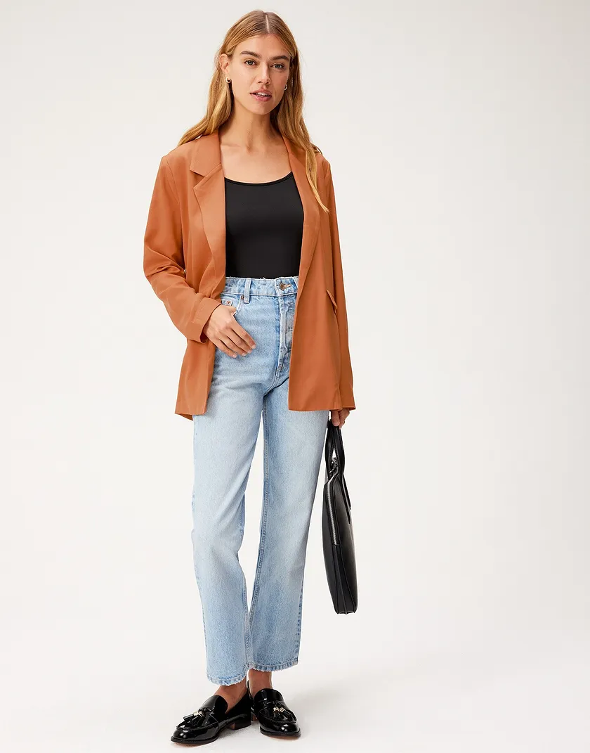 Sabrina Blazer Medium Beige outerwear bundle Model 5