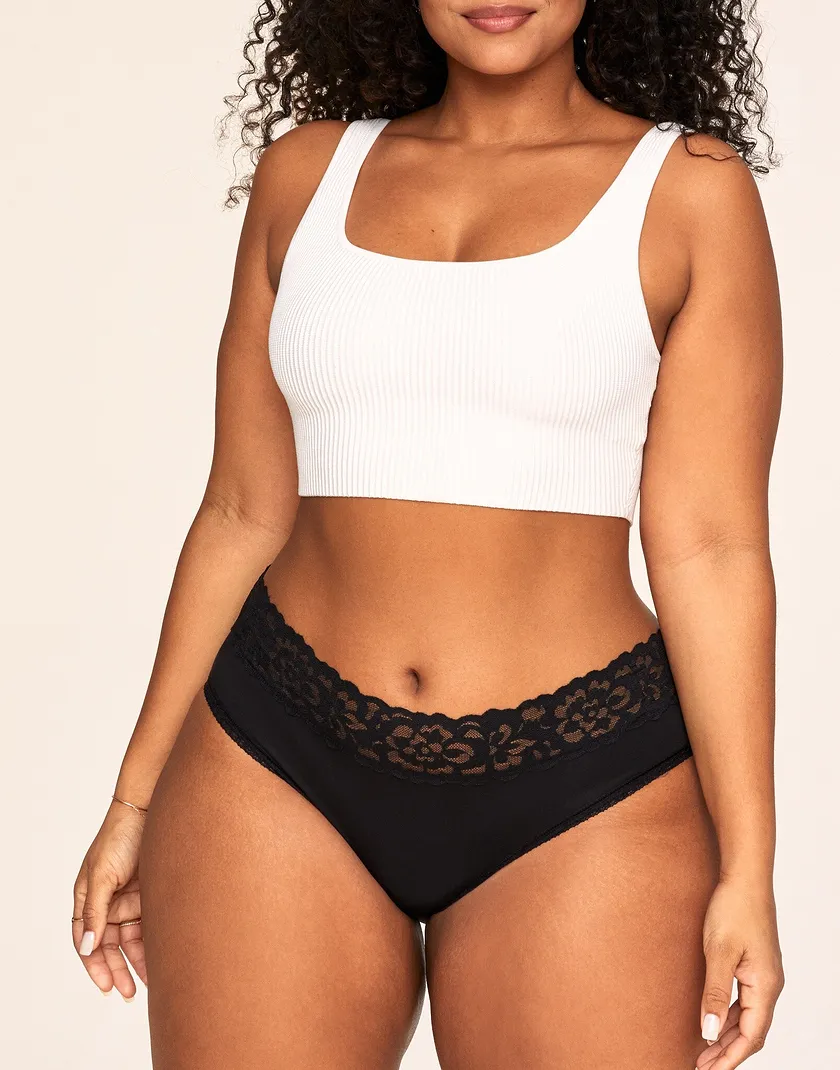 3-Pack Millie Cotton Hipster Black 2 Plus panty pack Model 3