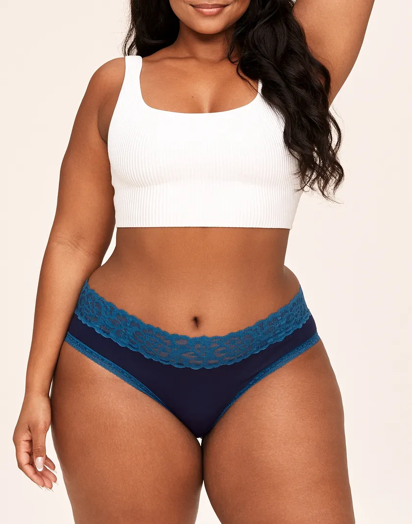3-Pack Millie Cotton Hipster Black Plus panty pack Model 3