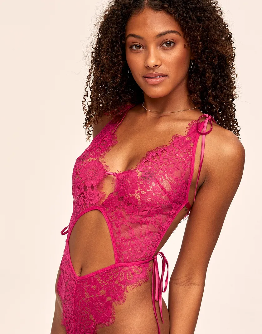 Rhonda Dark Pink lingerie bundle Model 3