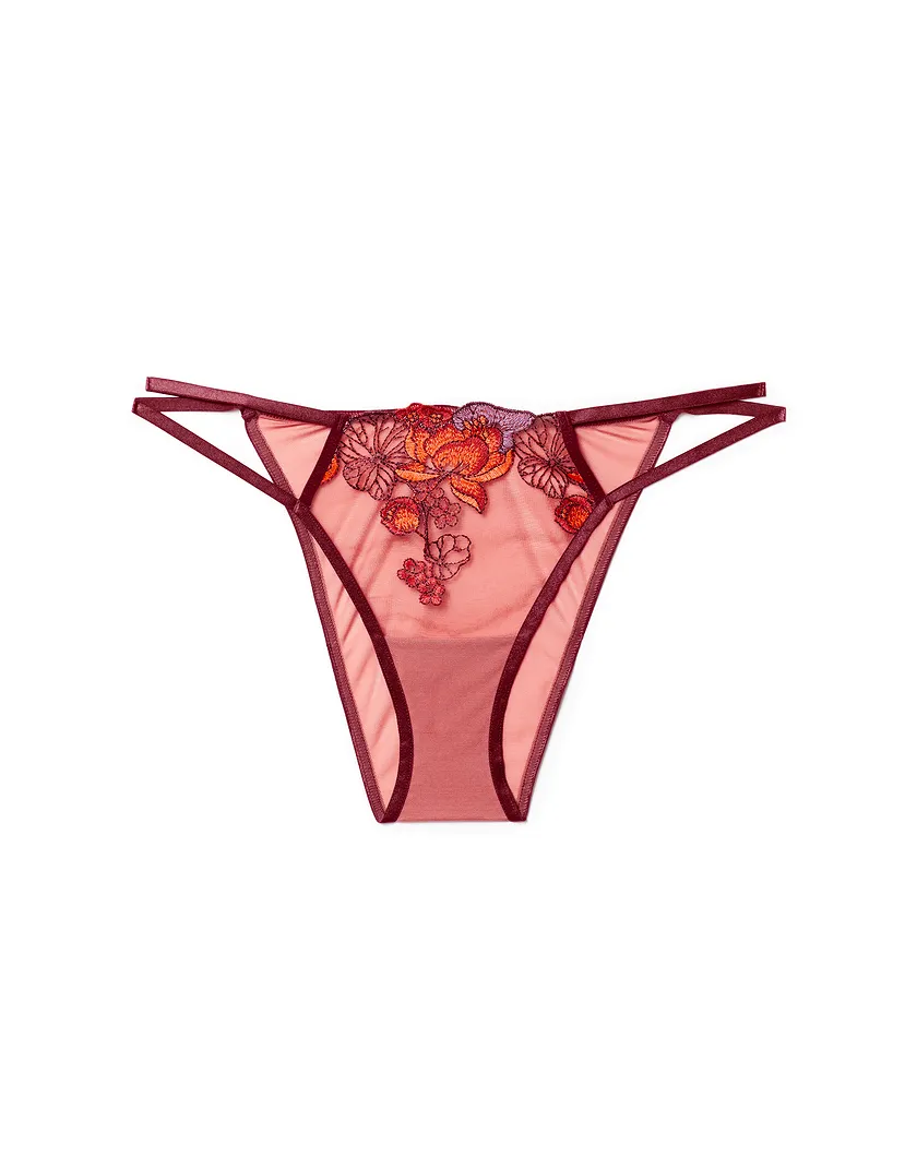 Jayda Solo Brazilian Floral Red panty bundle Still 1