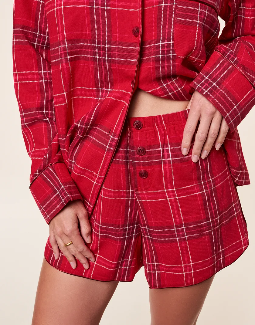 Cecelia Plaid Red sleepwear bundle Model 5
